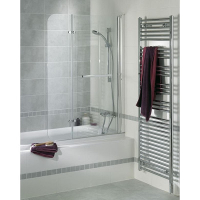 PARE BAIGNOIRE GENIE 2 VOLETS REL VT-CHROME L101 H140