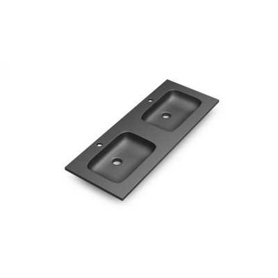 PLAN DOUBLE VASQUE INFINY RESINE LISSE ANTHRACITE L.120