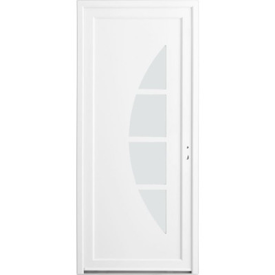 PORTE PVC STELLA BLANC AVEC BARILLET 200x80 GAUCHE LAPEYRE
