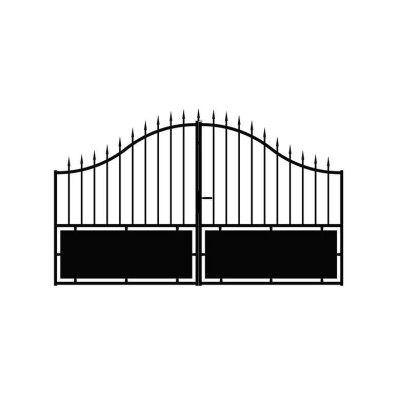 PORTILLON SAVIGNE ACIER NOIR 120x100 DROITE