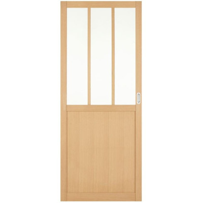 PORTE COULISSANTE ONDE R8 CUVETTE 204x83 LAPEYRE