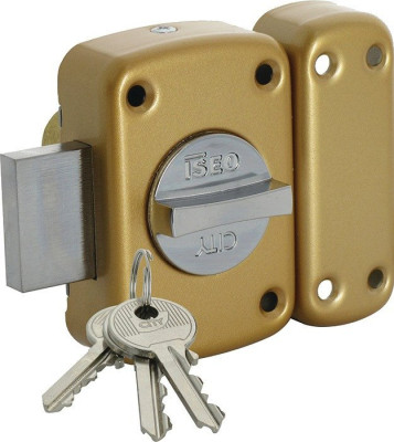 Verrou CITY 150 à bouton cylindre de 40mm - ISEO - 11250401
