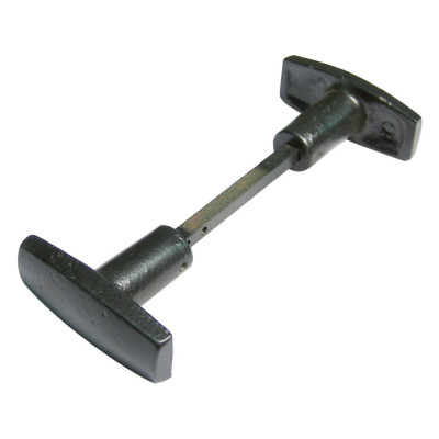 Bouton double évidé en fonte peint noir - JARDINIER MASSARD - J502171