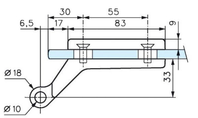 Paire de paumelles pour feuillure de 35mm lagune doré - STREMLER - 4200.40.0 X 2