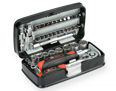 Coffret de douilles 1/4' compact 38 pièces - HANGER - 251005