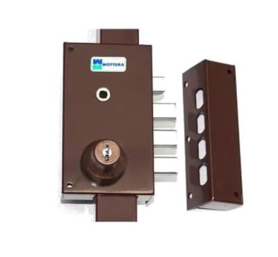 Serrure multipoints en applique Série 448 coloris marron A2P* droite - MOTTURA - 30448VD5NXHAFD