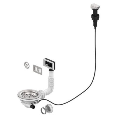 Bonde de vidage automatique D90mm pour évier simple cuve VALENTIN 00 435500 000 00
