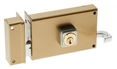 Serrure monopoint en applique ALPHA cylindre rond horizontal tirage gauche - BRICARD - 350111