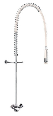 Combiné de prélavage monotrou avec mélangeur, sans robinet de puisage - DELABIE - G6633