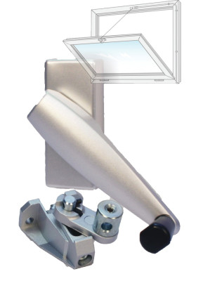 Ferme imposte MISTRAL 5 m standard argent - COMTRA - BOXMIS050_ST