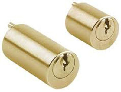 Jeu de cylindres 45mm laiton poli pour verrou trois clés - JPM - 835745-01-0A