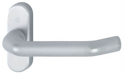 Béquille sur rosace pour menuiserie métallique F1 (la paire) - HOPPE - 597314