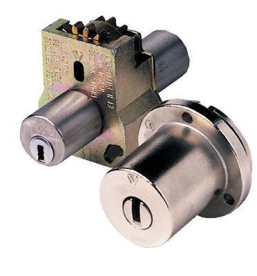 Bloc cylindre ancien modèle RADIALIS cylindre de 60mm pour SECURIBLOC fourni avec 4 clés - VACHETTE - 27419000