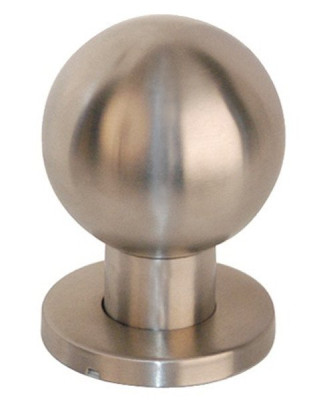 Bouton de porte fixe rond inox D50 - CADAP - 182/72S