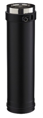 Elément droit longueur 450mm noir POUJOULAT