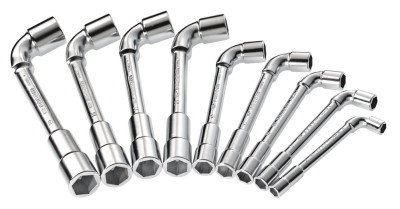 Jeu 9 clés à pipe débouchées OGV® 6 pans - FACOM - 75.J9PB