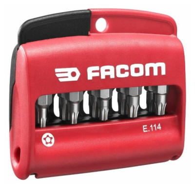 Boîte 10 embouts Resistorx plus + porte-embout - FACOM - E.114PB