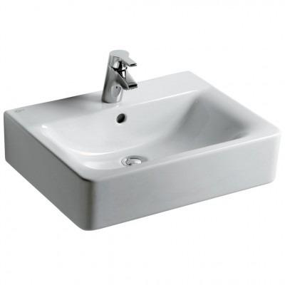 Lavabo CONNECT cube 55x46 blanc IDEAL STANDARD