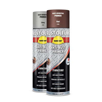 Primaire antirouille Hard Hat® gris 500ml- RUST-OLEUM - 2182