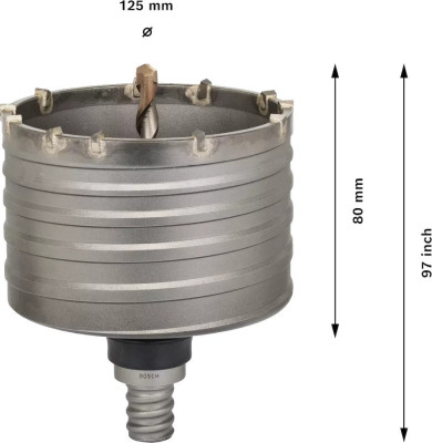 Couronne-trépan SDS-Max-5 125x80x97mm - BOSCH - 2608580525