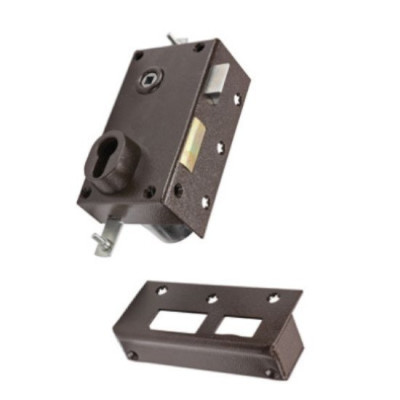 Serrure 3 points 73 A2P* Sans cylindre marron droite - BRICARD - 73078