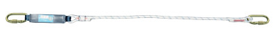 Longe avec absorbeur et connecteurs LDA12 2-10-10 - TRACTEL - 77712