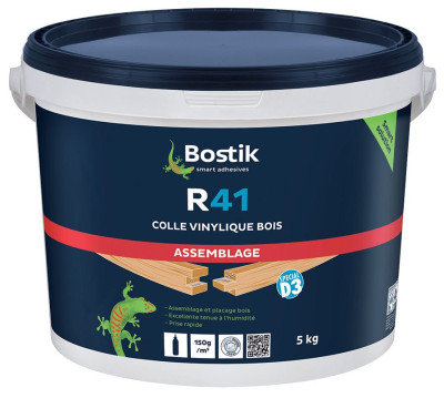 Colle vinylique R41 prise rapide seau de 5kg - BOSTIK - 30604646