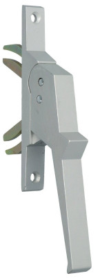 Poignée de crémone 520 aluminium à double fourche - ARGENTA - 520101