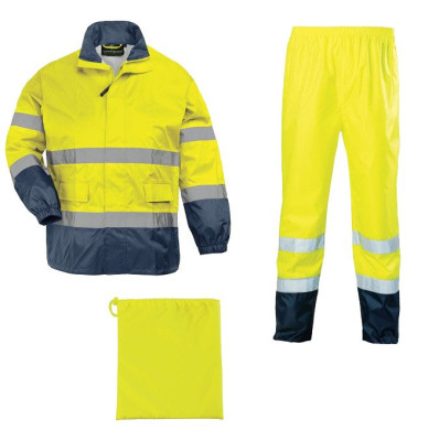 Ensemble de pluie haute visibilité HI-WAY jaune fluo/marine TL - COVERGUARD - 7HWRYL