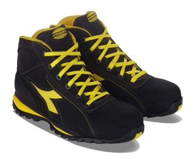 Chaussures de sécurité hautes GLOVE II HIGH S3 SRA HRO noir/jaune P44 - DIADORA SPA - 701.170234