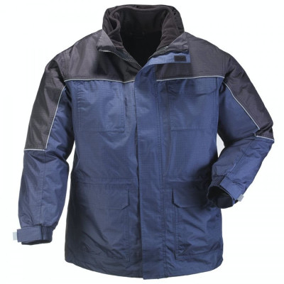 Parka multipoches RIPSTOP 4 en 1 marine/noir TL - COVERGUARD - 5RIBBL