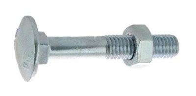 Boulon pour bois à tête ronde collet carré Japy classe 4.8 DIN 603/555 6X55 boîte de 200 - ULTIMA - 80406055