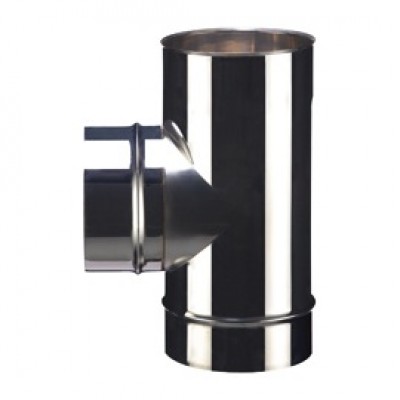 Té nu 90° inox 304 soudé diamètre 150mm POUJOULAT