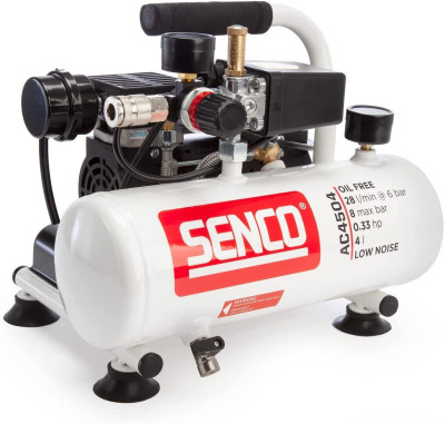 Compresseur portable 240W AC4504 4l à bruit réduit sans huile 4l - SENCO - AFN0024