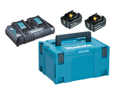 Pack énergie 18V de 2 batteries BL1850B 5Ah en coffret MAKPAC - MAKITA - 197629-2