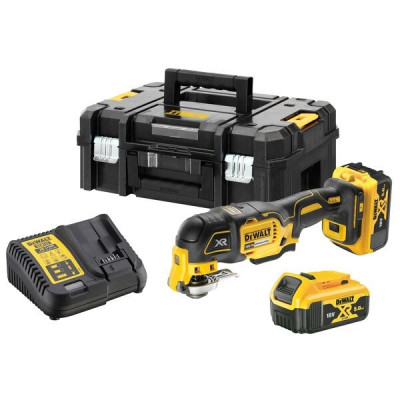 Scie oscillante 18V XR + 2 batteries 5 Ah + chargeur + coffret + accessoires - DEWALT - DCS356P2-QW