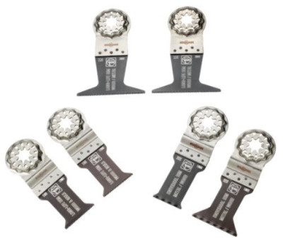 Coffret de lames de scie plongeante Best of E-Cut Starlock bois / métal 6 pièces 28 à 65mm - FEIN - 35222967010