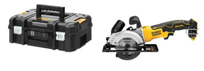 Scie circulaire 18V XR (sans batterie ni chargeur) + coffret Tstak II - DEWALT - DCS571NT-XJ