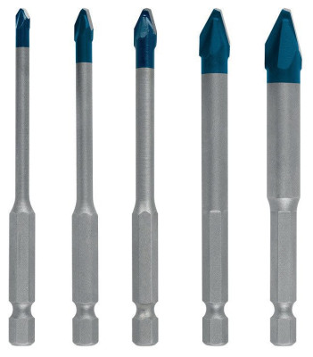 Coffret de 5 forets Hard Ceramic HEX-9 mixtes - BOSCH EXPERT - 2608900597