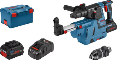 Perforateur SDS-Plus 18V GBH 18V-26F Professional + 2 batteries ProCORE18V 5,5Ah + 1 chargeur rapide + coffret L-BOXX - BOSCH - 061191000G