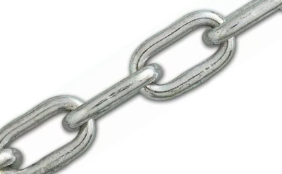 Chaine à maille courte soudées droite 6mm en acier galvanisé 25m - CHAPUIS - 996/6MMZ