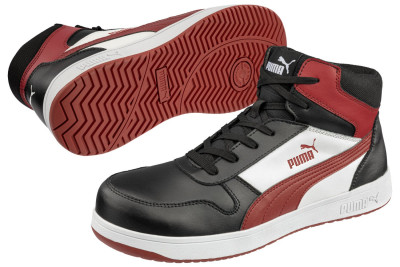 Chaussure de sécurité Frontcourt noir/blanc/rouge S3L P 45 - PUMA - 630050201000045