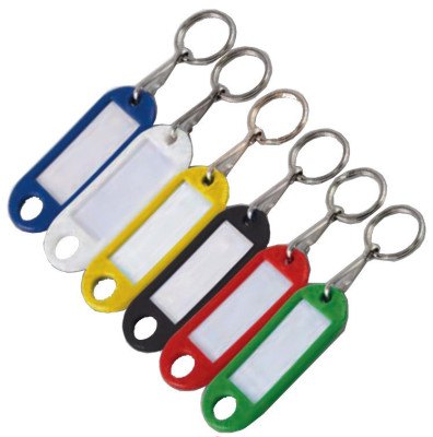 Porte-étiquette rouge avec anneau boîte de 100 - CHAPUIS - 7140/10R