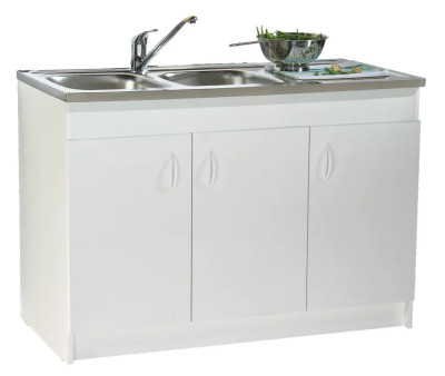 Meuble sous évier SIM'NF 1200x600 3 portes - NÉOVA - S12N03120