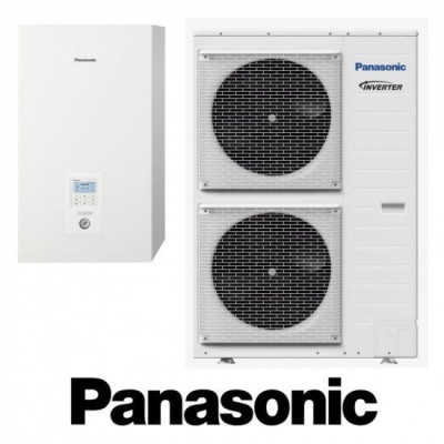 Pompe à chaleur AIR-EAU Chauffage Unité Intérieur 12Kw + Unité Extérieur 12Kw monophase - PANASONIC