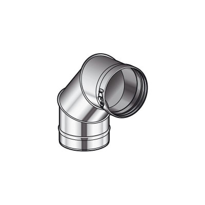 ELEMENT COUDE 90° Diamètre 80 mm CONDENSOR NOIR GRAPHITE POUJOULAT