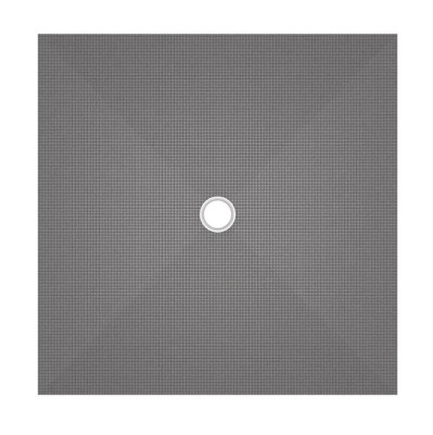 Receveur FUNDO PRIMO carré 1200x1200x40mm trou central sans bonde - WEDI - 073735171