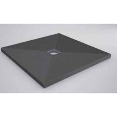 Receveur à carreler POLYPANN'EAU 120X120 cm Polystyrène expansé Noir - Basic Segment