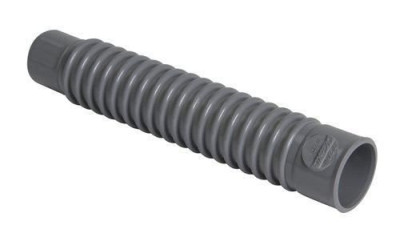 Manchette souple D32 mâle-femelle longueur 207mm PVC Gris NICOLL