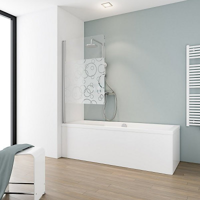 PARE BAIGNOIRE CERCLES VSNET-BLANC L80 H140 SCHULTE